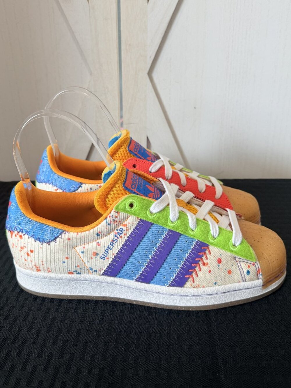 adidas x S.E.E.D. Superstar G20 CM 201 Paint Splattered Size 7 GX2235